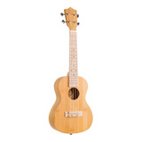 Ukulele Modelo Bu-23-bamboo C/funda Bamboo Acabado Mate