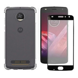 Capa Capinha + Película 3d Para Motorola Moto Z2 Play Xt1710