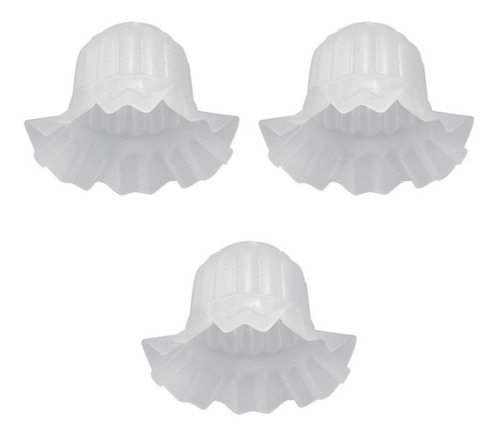 3 Tulipas Caracol Lustre Plástico Ventilador Teto Promoção