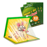 Set X3 Trampas Pegamento Para Ratón Pegante Mata Ratas Gr8