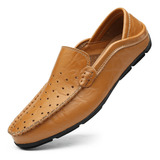 Hombre Mocasines Zapatos Casual Cuero Causales Calzado