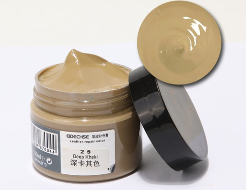 Balsamo Crema Pintura Resanadora Piel Cuero Cafe Deep Khaki