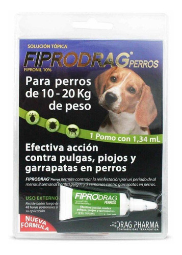 Fiprodrag 1,34 Ml. Perro 10-20 Kg.