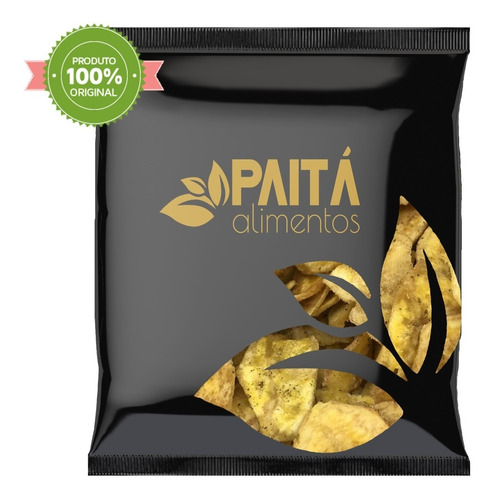 1kg Banana Chips Orégano - Paitá Alimentos