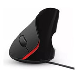 Mouse Gamer Vertical Ergonómico Con Cable Negro