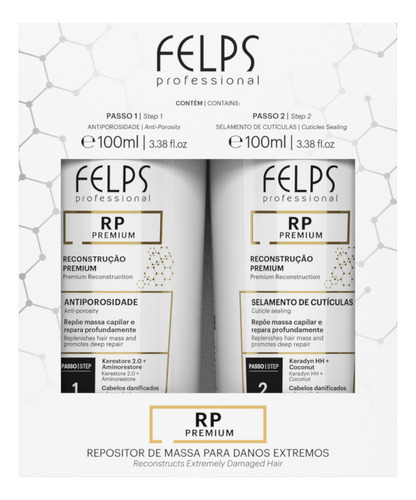 Felps Profissional - Kit Rp Reconstrução Premium 2x100ml