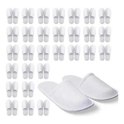 20 Pares Pantuflas Desechables Boda Para Hoteles, Familias | MercadoLibre
