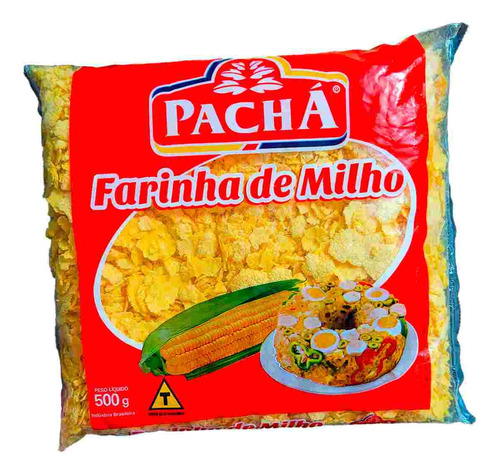 Farinha De Milho Para Farofa Polenta Cuscus Arepa Pacha 500g