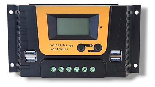 Regulador De Carga Panel Solar 10a 12v 24v Pwm Usb Display