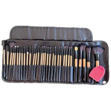 Set De Brochas Maquillaje Profesional De Ojos Organizador 32 Brocas + 1 Regalo Limpia Brochas