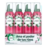 Espuma Modeladora Mousse Herbal Essences Jazmín 4 Pzas 200gr