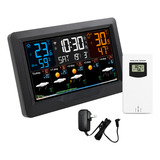 Medidor De Temperatura Con Reloj Meteorológico Con Sensor Y