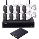 Kit Seguridad Nvr Imou 8ch+ 8 Bullet Imou 2c Fullhd + Disco 