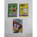 Coleção Elma Chips Lig-mon - Digimon 2001 - 3 Cards