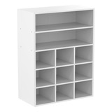 Lowosa Zapatero Blanco Apilable, Organizador Moderno De 5 Ni