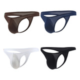 Calzoncillos Para Hombre Trusas Tanga Suspensorio 4 Pzs