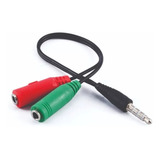 Adaptador Audio Y Microfono P/compus C/una Sola Ficha 3,5mm