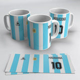 Taza Playera Diego Armando Maradona Argentina 10