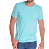 Camiseta Hombre 100% Algodon Suave Cuello Liso