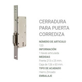 Cerradura  Prive 120para Puerta Corrediza