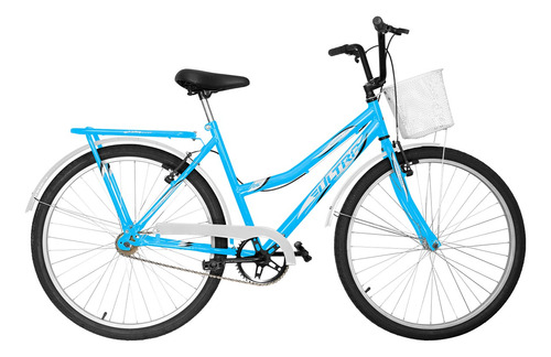 Bicicleta Bike Aro 26 Barra Forte Masculina Com Garupa + Nfe