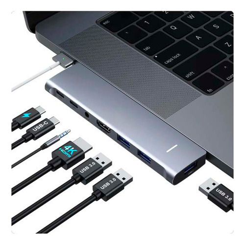 Adaptador Cartão Sd Macbook Pro M2 Hdmi 4k Thunderbolt Usb C