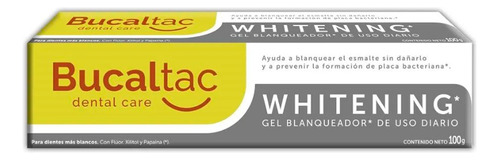 Bucaltac Whitening Gel Dental Blanqueador C/papaína 100 Grs