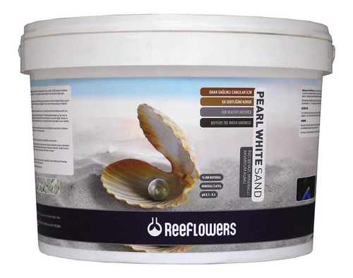 Substrato Reeflowers Pearl White Sand 25kg De 0,5 A 1mm