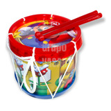 Tambor Para Niños Niñas Tambora Infantil Instrumento Musical