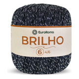 Barbante Euroroma Brilho Prata 400g N6 (406 Metros)