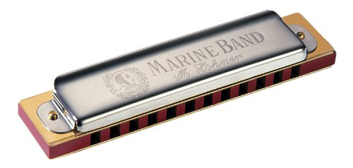 Hohner 364-d Marine Band Armonica De 12 Agujeros, Llave De D
