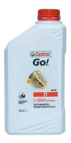 Aceite Lubricante Motor 2t Castrol Go Para Mezcla Pack 4 Ltr