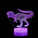 Lámpara De Noche Infantil Con Diseño De Dinosaurio, 7 Colore