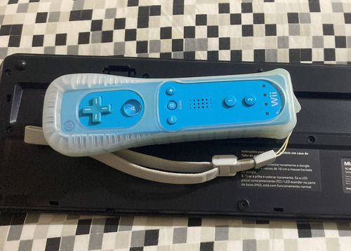 Wii Remote E Nunchuk Azul Originais Nintendo