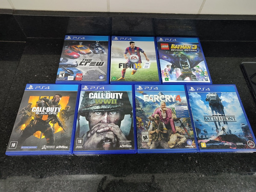 Kit 7 Jogos Originais Ps4 Playstation 4 Call Of Duty Wwii