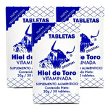 Hiel De Toro Vitaminada 30 Tabletas (3 Piezas)