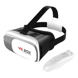 Vr Box Óculos De Realidade Virtual Bluetooth 3d + Controle