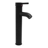 Llave Mezcladora Monomando P/lavabo Ovalin Color Negro Mate