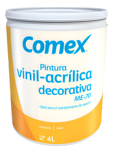Galón Pintura Vinílica Comex 4 Litros Varios Colores Me70 | Envío gratis