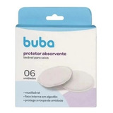 Protetor Absorvente Lavável Para Seios Kit 6 Unidades Buba