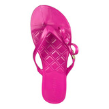 Chinelo Petite Jolie Dark Pink Lacinho Lançamento