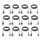 Cables Smays Usb A Micro Usb, Negro/3 Pies/12 Pack