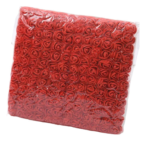 Rosas En Foamy Color Rojo Paquete X 500 Pcs