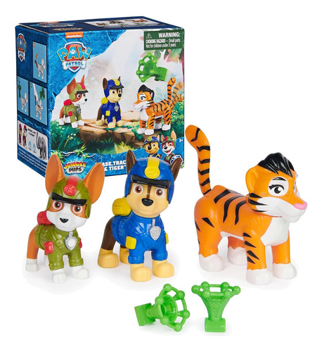 Muñecos Paw Patrol Jungle Pups Chase, Tracker & Tiger