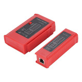 Tester Probador Cables De Red Rj45,rj11 Ampcom Rojo