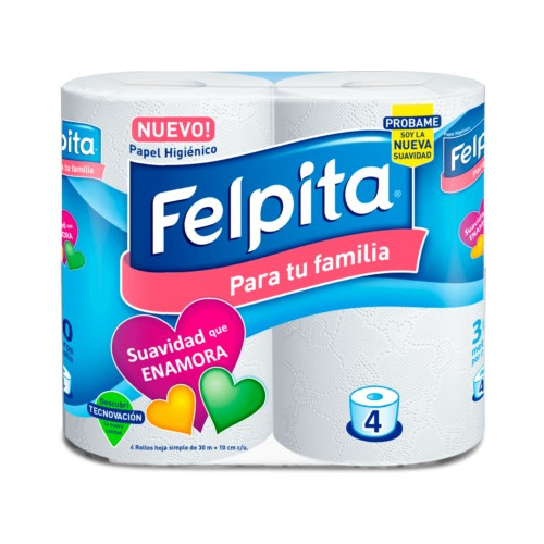 Papel Higiénico Felpita Bolson 48u X Mayor 30 Mt Big Market