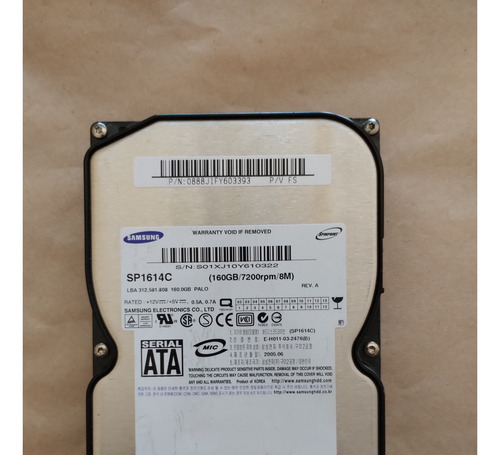 Hdd Samsung Hd161hj Sata2 160gb