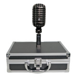Microfone Dinâmico Arcano Vintage Vt-45 Bk1 Com Maleta Sj