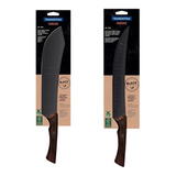 Faca Para Churrasco 02und Butcher E Cuchillo Inox Tramontina