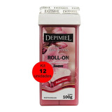 Kit 12 Cera Depilatória Roll-on Suave 100g - Depimiel